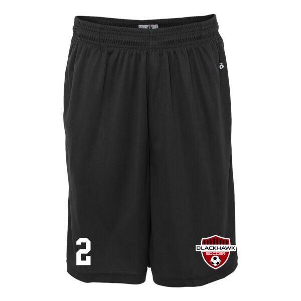 Adult Sizes - B-Core Pocketed Shorts - Embroidered Logo Thumbnail
