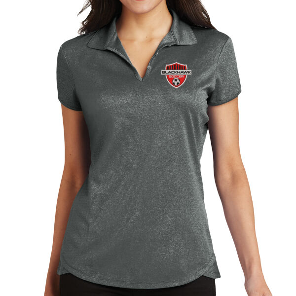 Ladies Trace Heather Polo - Embroidered Logo Thumbnail