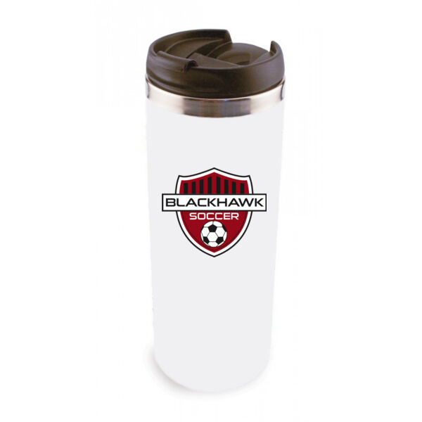 14 oz Stainless Steel Tumbler - Sublimated Logo Thumbnail