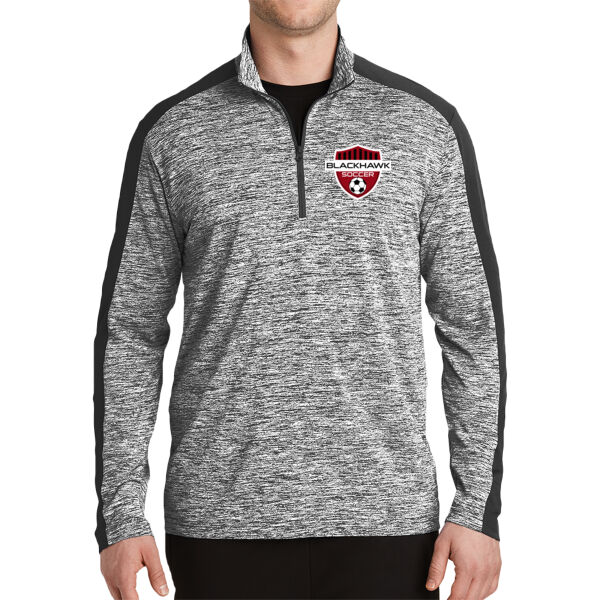 Sport-Tek® PosiCharge® Electric Heather Colorblock 1/4-Zip Pullover - Printed Logo Thumbnail