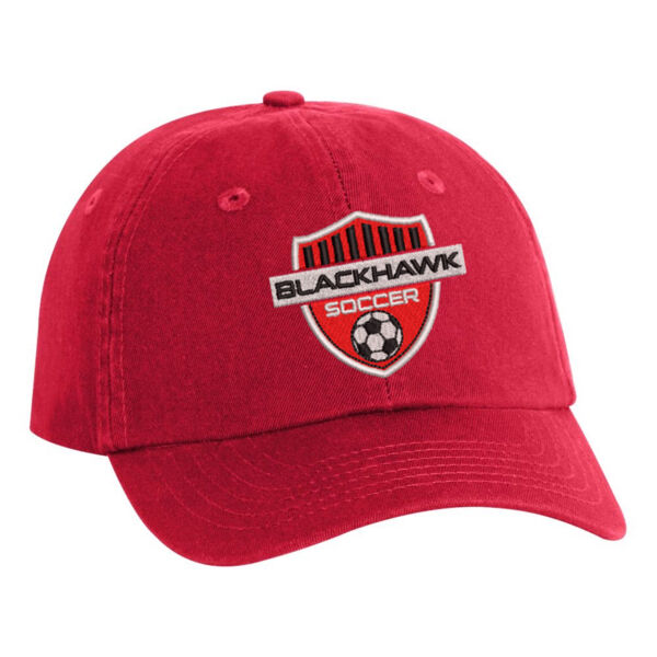 Valucap - Small Fit Bio-Washed Dad's Cap - Embroidered Logo Thumbnail