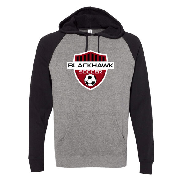 Independent Trading co. - Unisex Special Blend Raglan Hooded Sweatshirt - Printed Logo Thumbnail