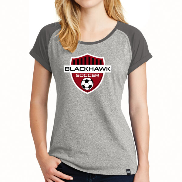 New Era Ladies Heritage Blend Varsity Tee - Printed Logo Thumbnail