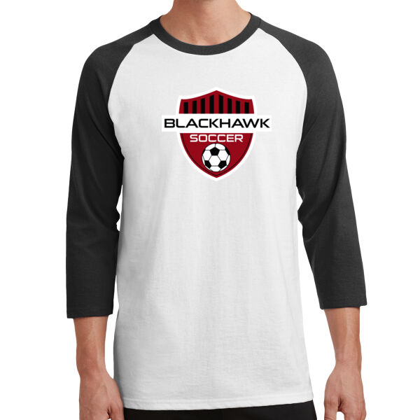 Port & Company Core Blend 3/4-Sleeve Raglan Tee - Printed Logo Thumbnail